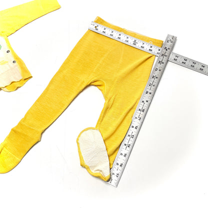 School Cat Graphic Print Footed Pajamas Set 2T