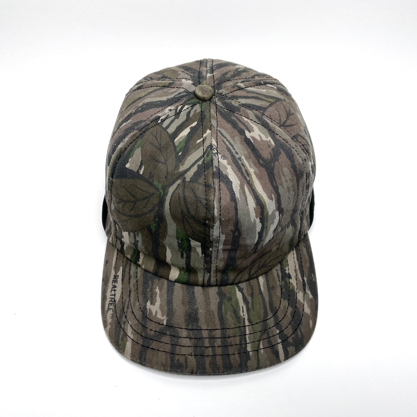Realtree Insulated Hunting Cap w/ Ear Flaps Vintage Winter Hat - Camo
