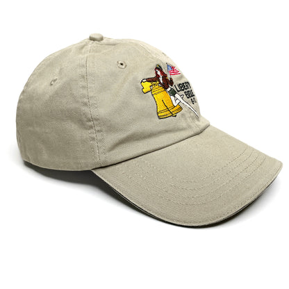 Liberty Belle B-17 Airforce WWII Vintage Strapback Hat - Beige