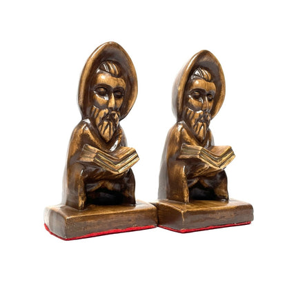 Yozie Mold Midcentury 'Medieval Monks' Bookends