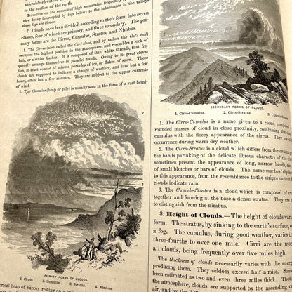 Warren's Physical Geography By D. M. Warren 1873 Cowperthwait & Co. - Antique Hardcover Illustrated Book