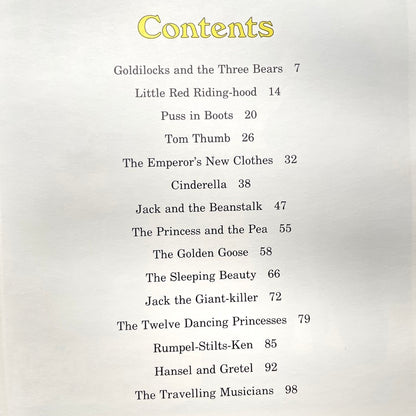 Treasury of Fairy Tales 1986 Illustrated Hardcover Book