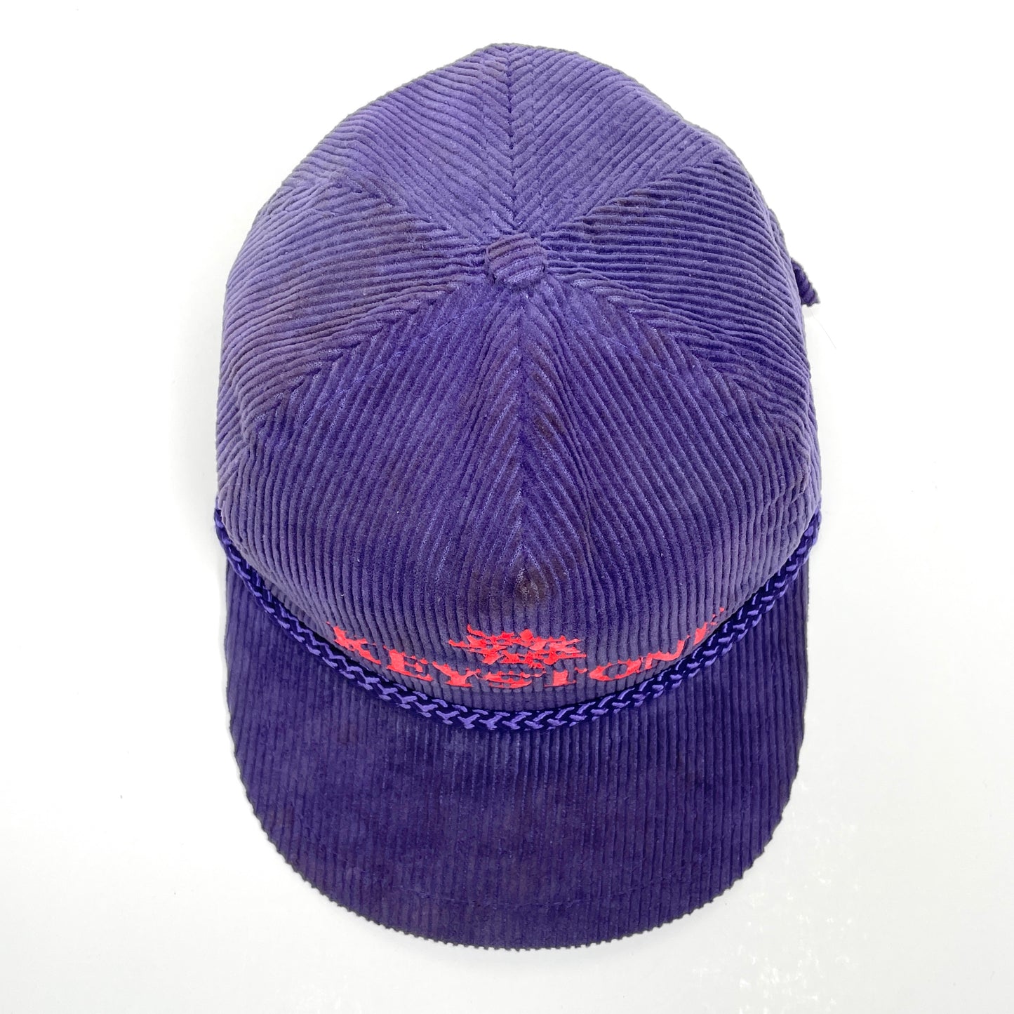 Keystone Ski Resort Corduroy Vintage Velcro Strapback Hat - Purple