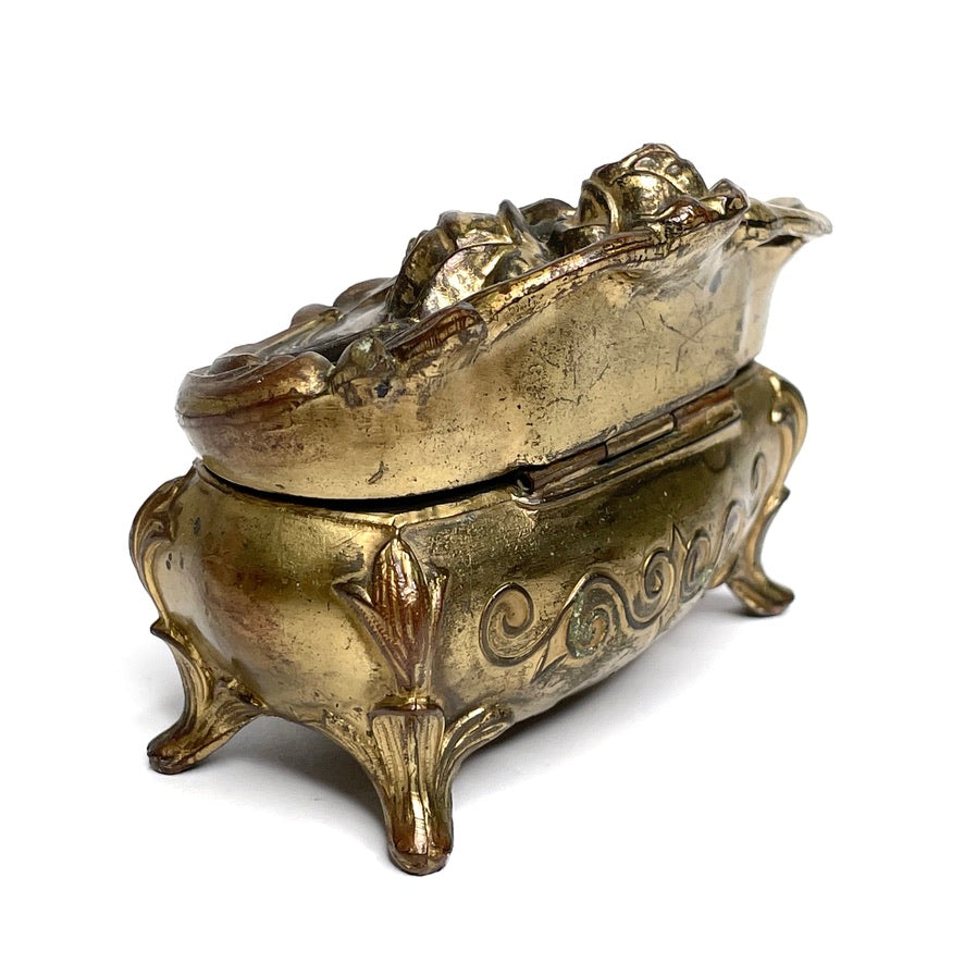 Jenning Bros Antique Openwork Jewelry Casket 104