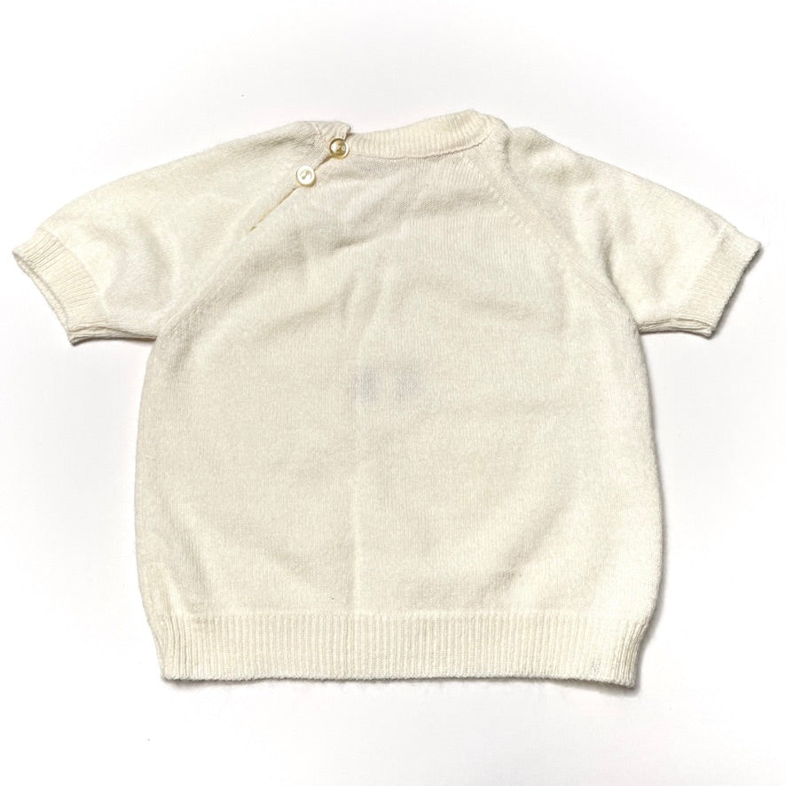 Mouse Friends Embroidery Knit Sweater Shirt 6M