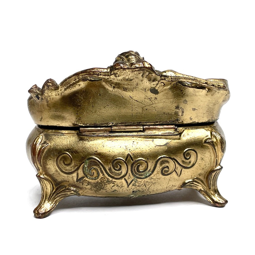 Jenning Bros Antique Openwork Jewelry Casket 104