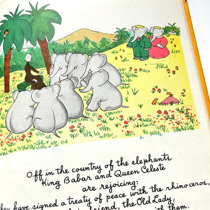 Grimm's Fairy Tales & Babar The King 1955 Illustrated Dandelion Book