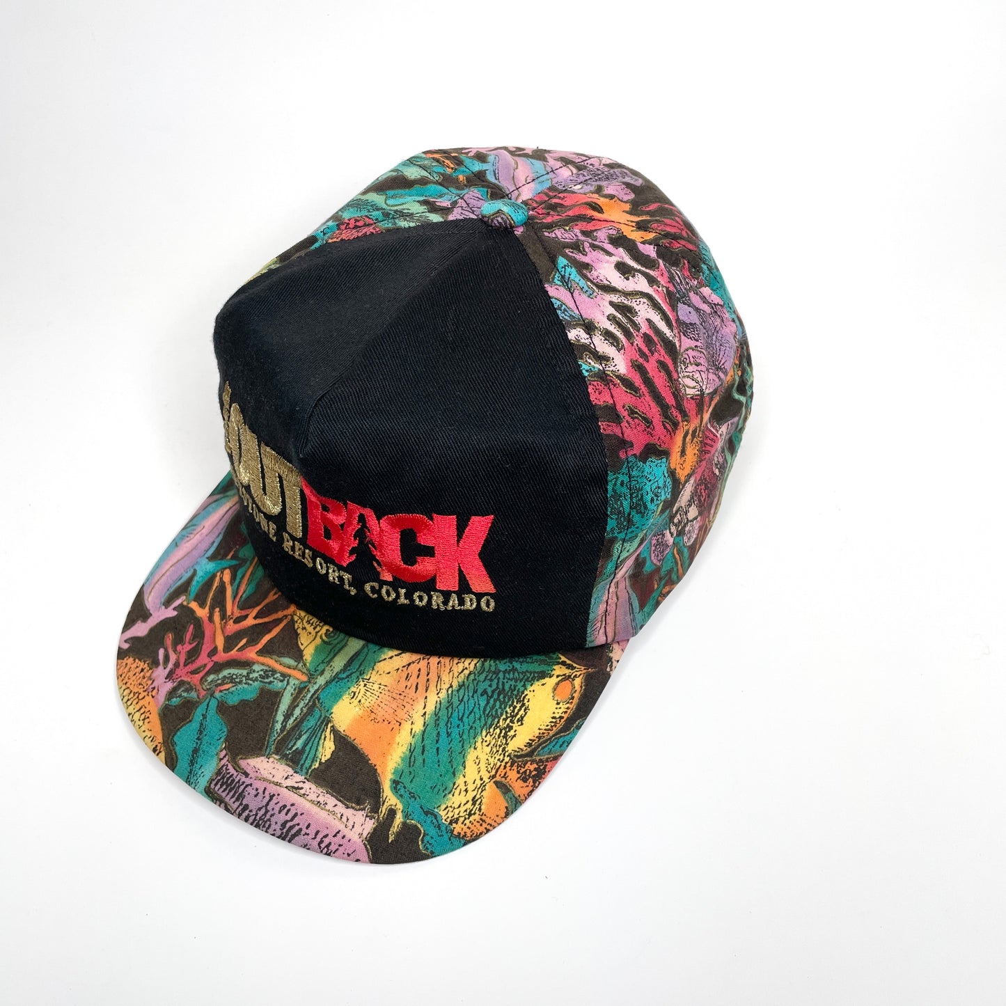 The Outback Keystone Ski Resort Vintage Snapback Hat - Coral