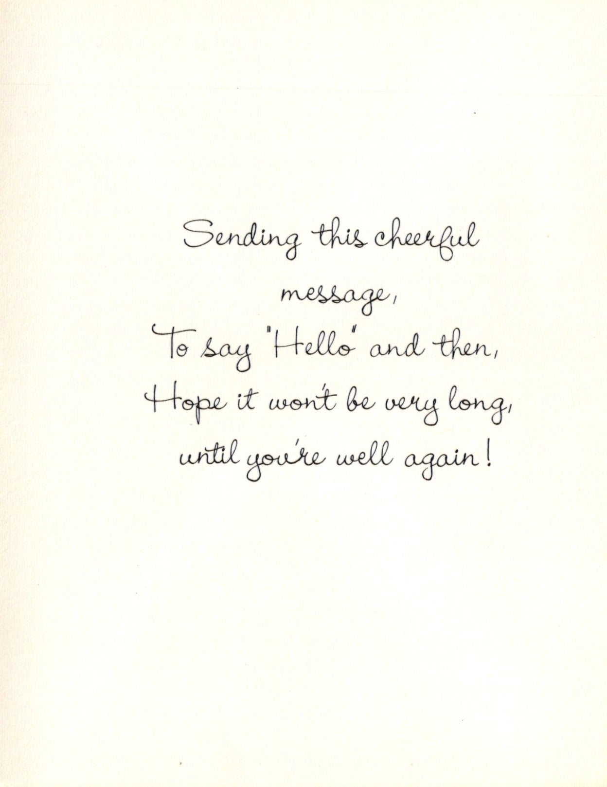 Get Well Soon - Mandolin in Autumn - Vintage Greeting Card - 1979 Little Helpers