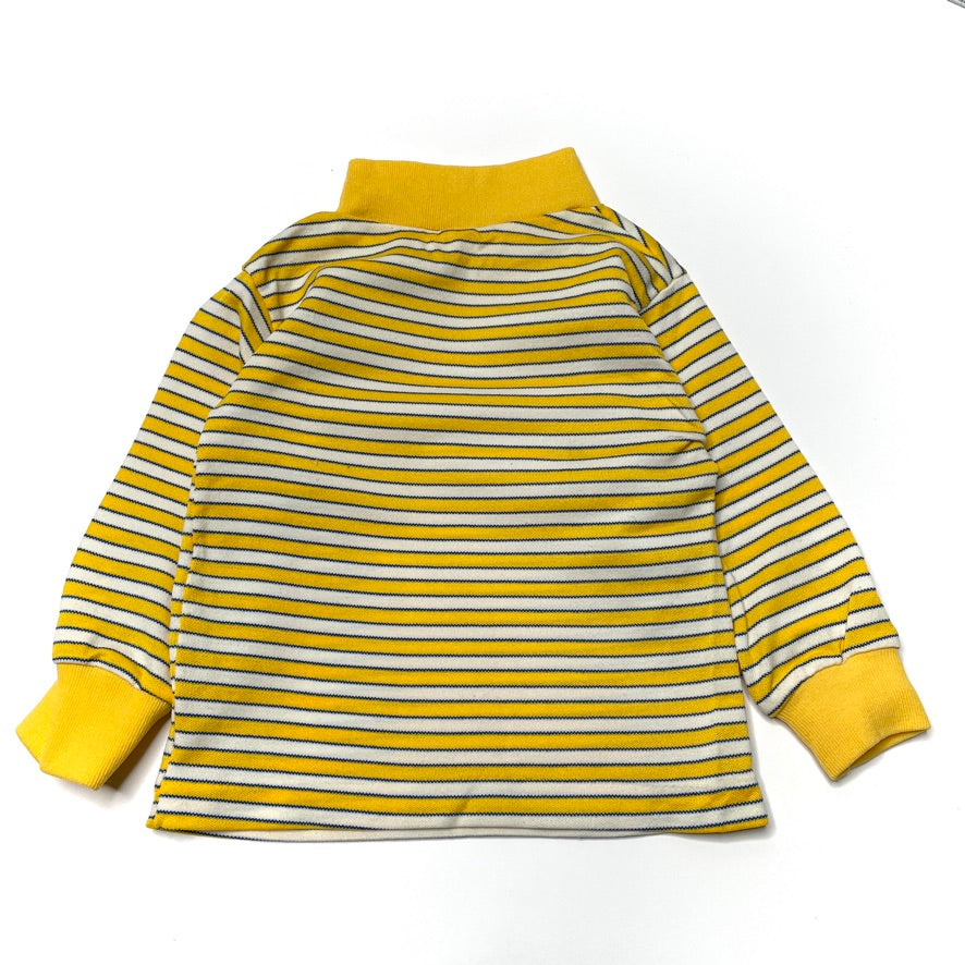 Yellow Stripe Long Sleeve Turtleneck Shirt 9M