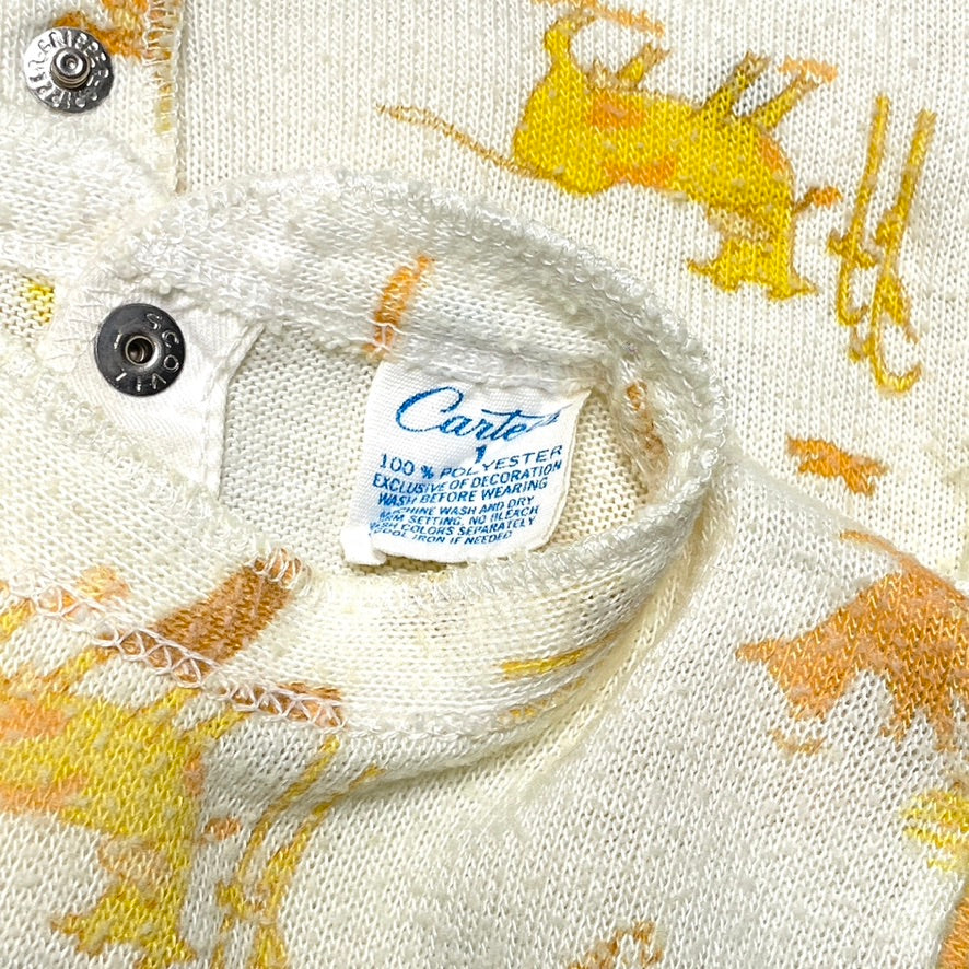 Farm Print Two-Piece Footed Pajamas 12M