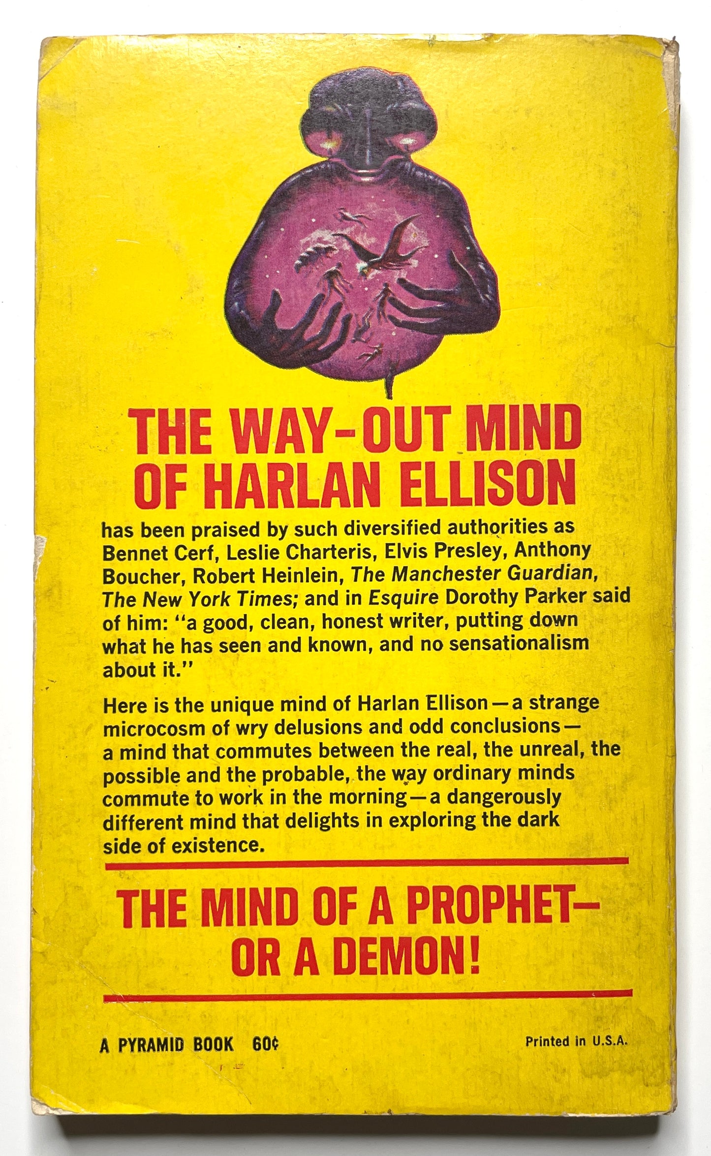 Paingod and Other Delusions by Harlan Ellison (1965) - Vintage 60s Sci-Fi Paperback Book