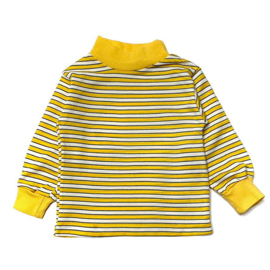 Yellow Stripe Long Sleeve Turtleneck Shirt 9M