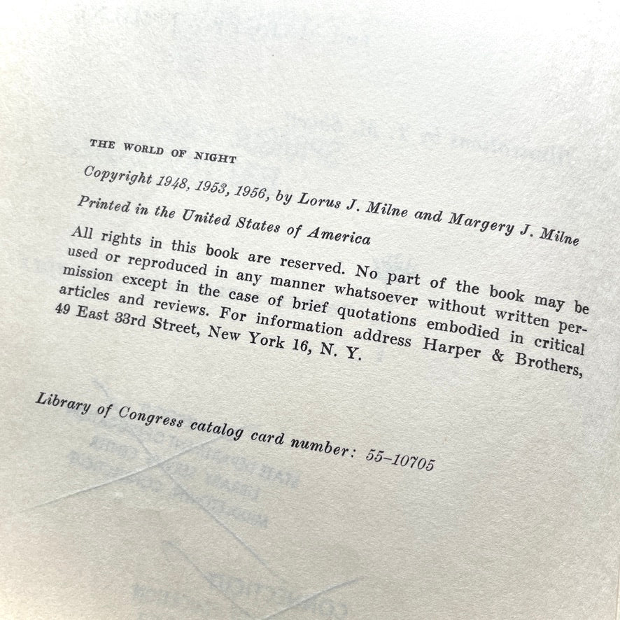 World of Night 1956 Illustrated Hardcover Book (Ex-Library)