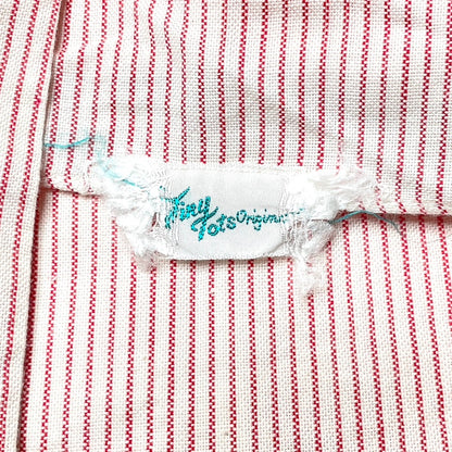 Horsey Appliqué Red Pinstripe Overalls 6-9M