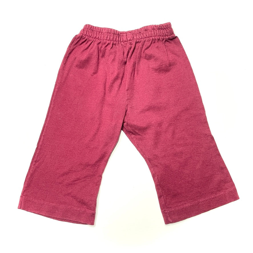 Maroon Cotton Comfy Pants 12M
