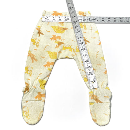 Farm Print Two-Piece Footed Pajamas 12M