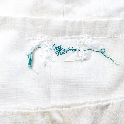 Giraffe 'hi' Appliqué White and Blue Overalls 18M