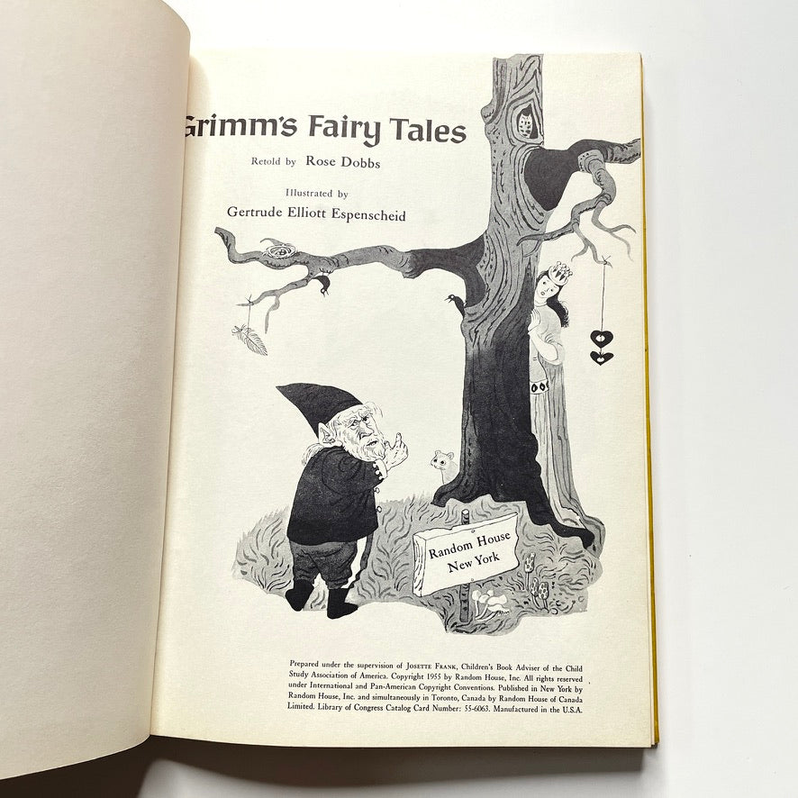 Grimm's Fairy Tales & Babar The King 1955 Illustrated Dandelion Book