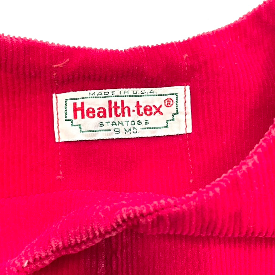 Red Corduroy Sleeveless Romper 9M