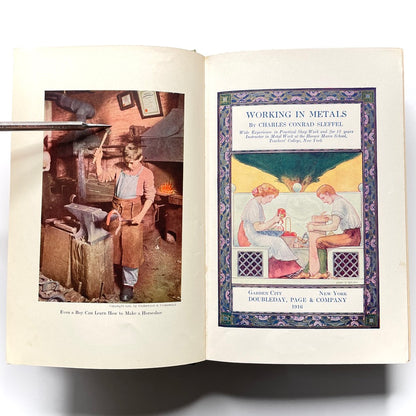 Working in Metals 1916 Illustrated Hardcover Book