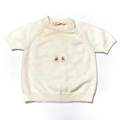 Mouse Friends Embroidery Knit Sweater Shirt 6M