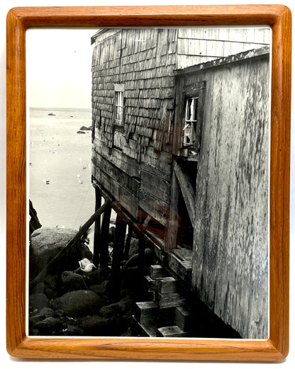 Old House By The Sea (Maine) Vintage New England Photo - Frame Size 12"x15"