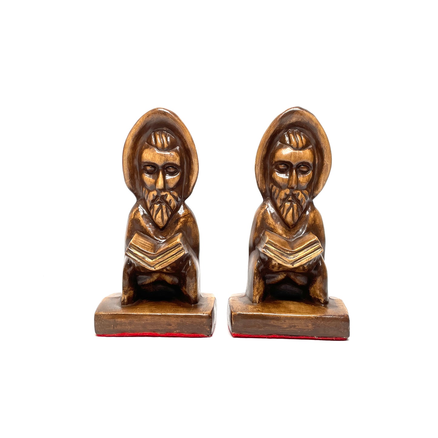 Yozie Mold Midcentury 'Medieval Monks' Bookends