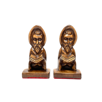 Yozie Mold Midcentury 'Medieval Monks' Bookends